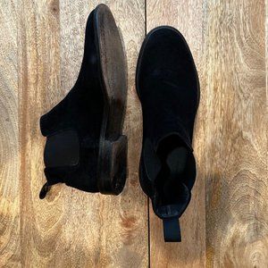 M. Gemi Black Suede Chelsea Boots - 40.5 EU Men's | Made in Italy